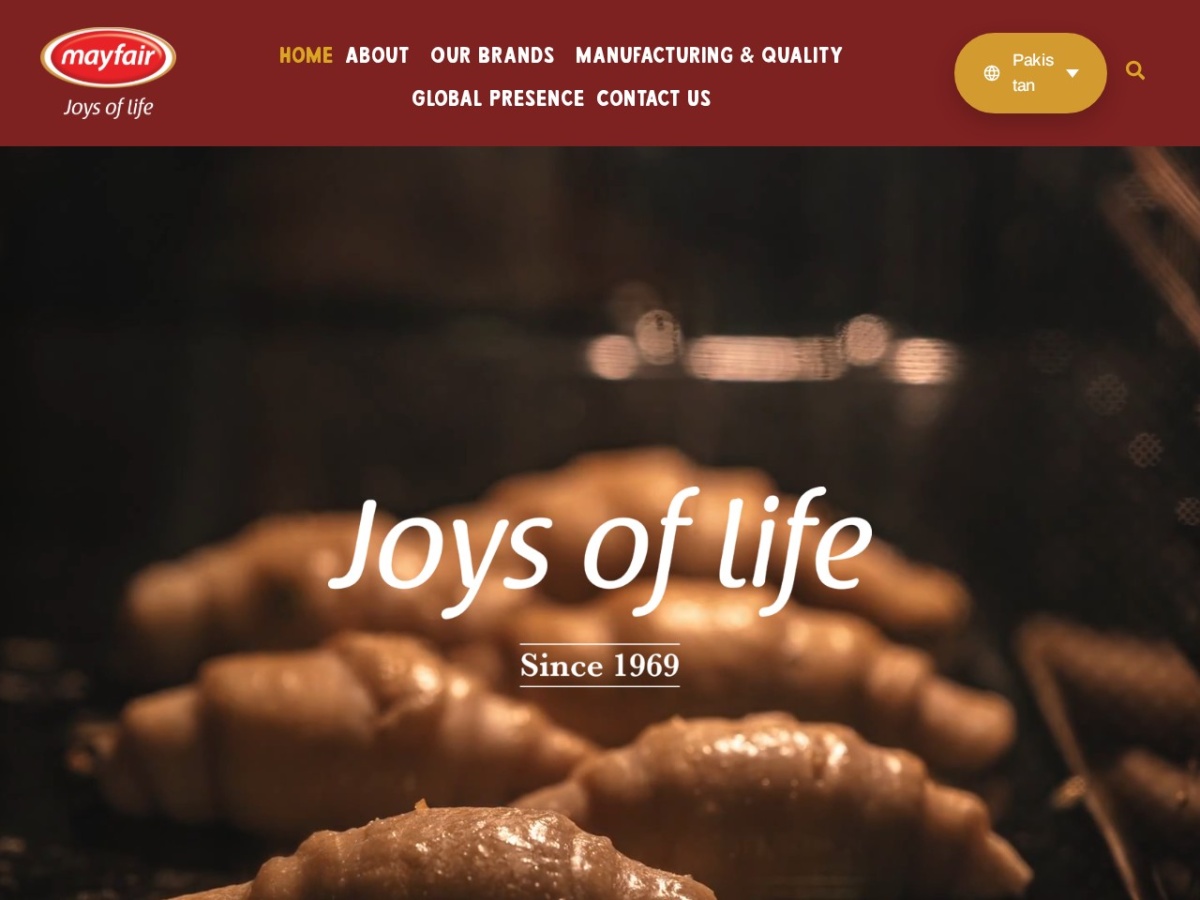 Mayfair Foods landing page